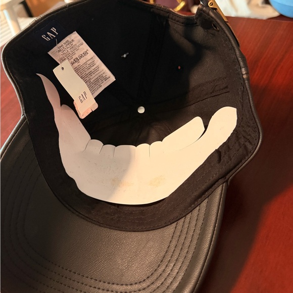 GAP Black Leather Cap